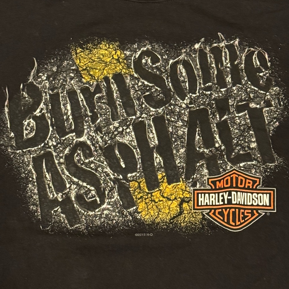 VINTAGE Harley‎ Davidson Indianapolis XL T-Shirt Burn Some Asphalt